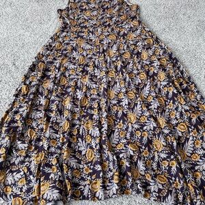 Sundance Jessika Women’s Cottagecore Boho Floral Handkerchief MIDI Dress Size 12